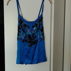 Silk blouse with Sequin Beading